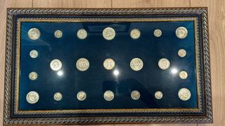 Cuadro decorativo colección de monedas