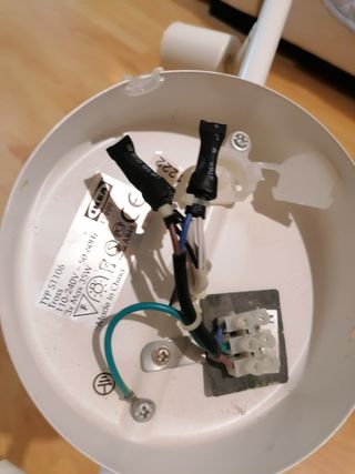 Lámpara techo 3 focos - blanca