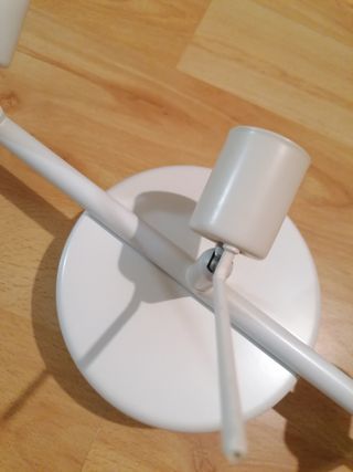 Lámpara techo 3 focos - blanca