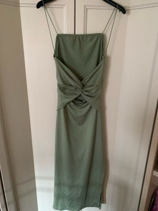 Vestido tirantes verano - verde oliva