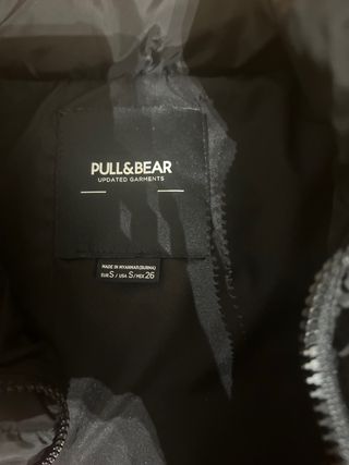 Chaleco Pull&Bear negro talla S