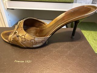 sandalias gucci doradas talla 38