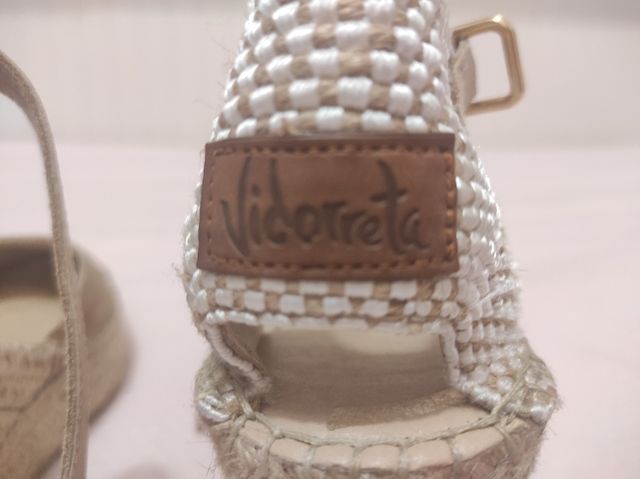 Alpargatas Vidorreta beige - cuña