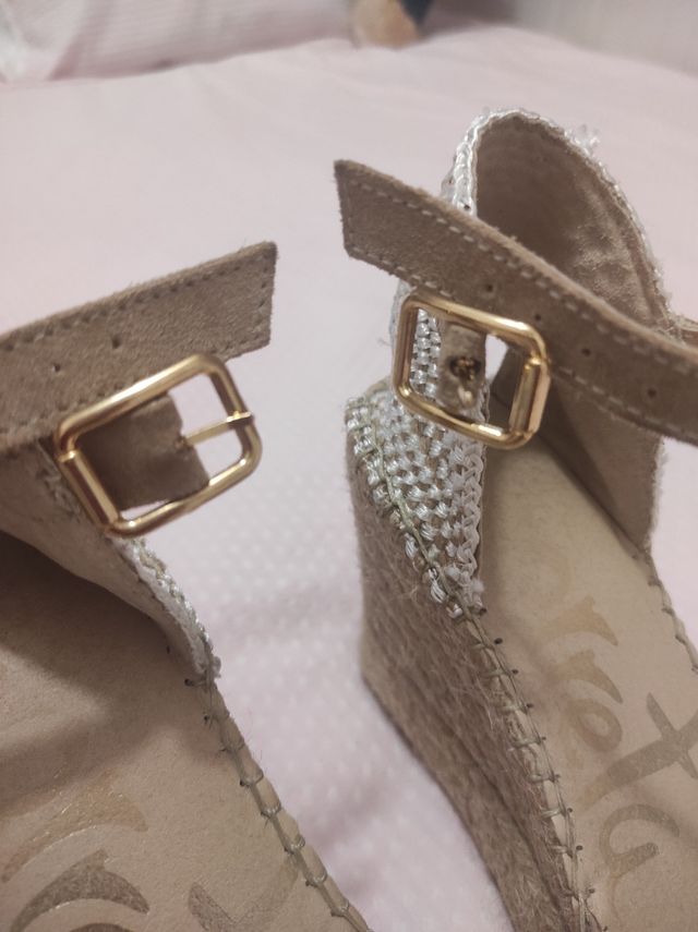 Alpargatas Vidorreta beige - cuña