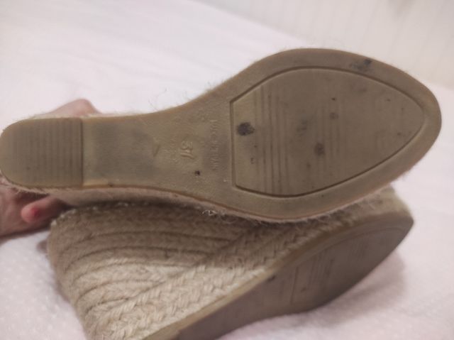 Alpargatas Vidorreta beige - cuña