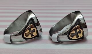 NOVEDAD! ANILLO SELLO TEMPLARIO COLOR