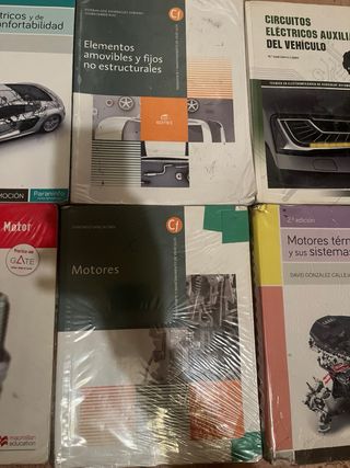 Libros grado medio y superior de mecánica 