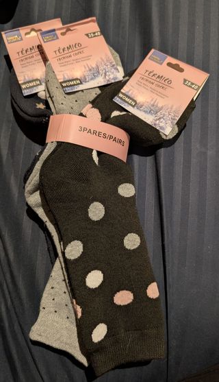 3 Calcetines Térmicos Mujer - Nuevos