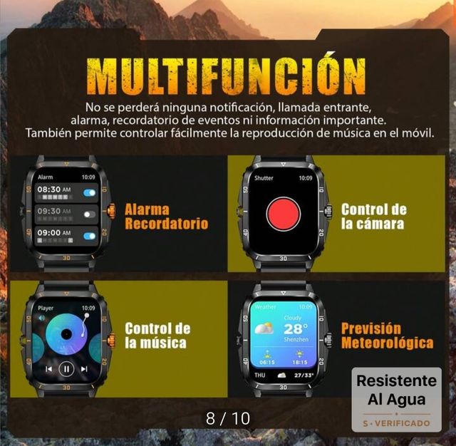 Smartwatch Deportivo 3ATM