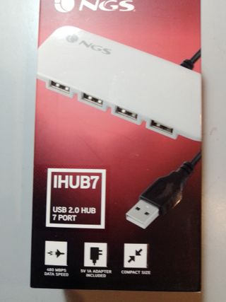 Hub USB NGS IHUB7 - 7 puertos