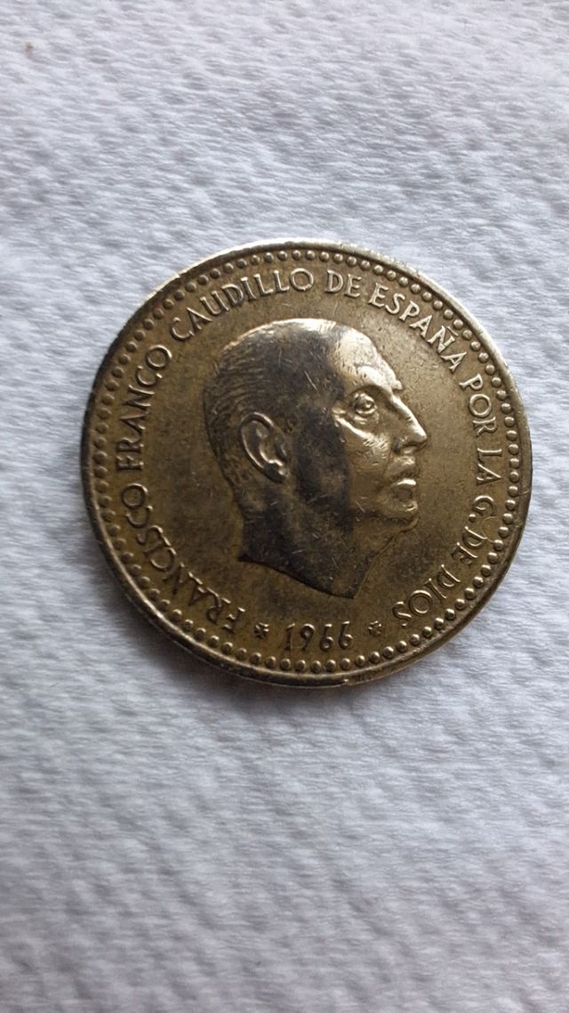1 Peseta Española 1966 Franco