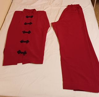 Traje Tai Chi Rojo Mujer