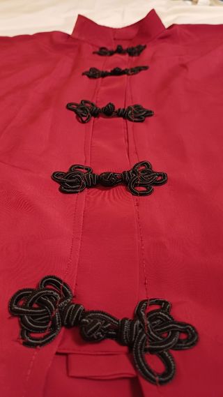 Traje Tai Chi Rojo Mujer