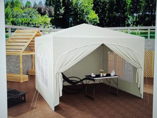 CARPA PLEGABLE 3X3 CON LATERALES BEIGE NUEVA