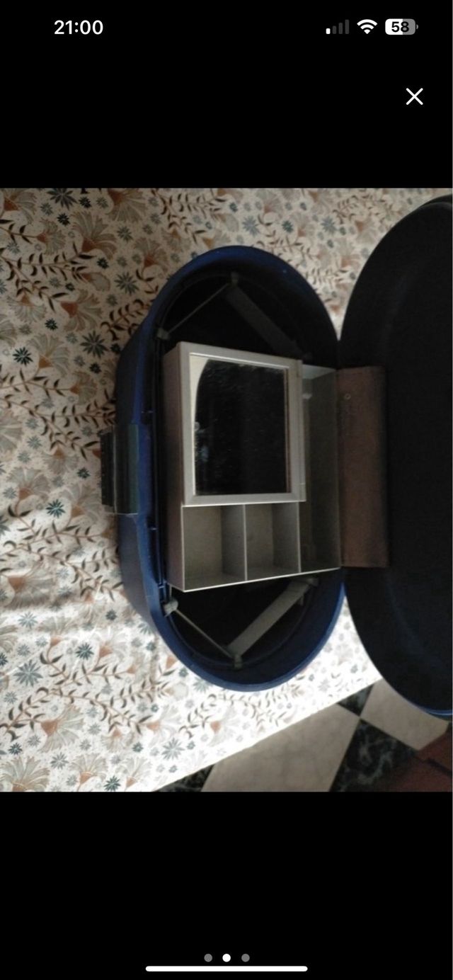 Neceser azul de viaje