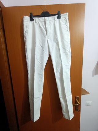 Pantaloni Hugo Boss bianchi