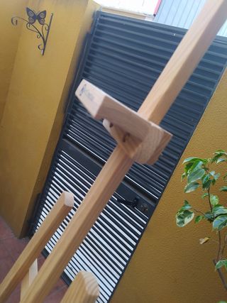 Caballete madera + lienzo