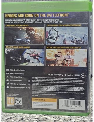 JUEGO Xbox One Star Wars Battlefront II