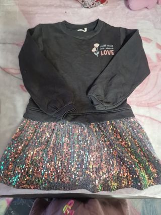 Vestido niña lentejuelas 9-10 años