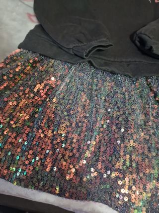 Vestido niña lentejuelas 9-10 años