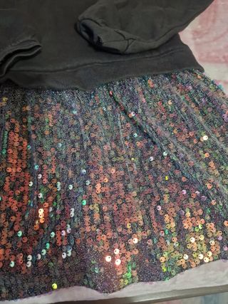 Vestido niña lentejuelas 9-10 años