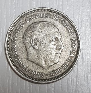 Moneda 5 Pesetas España 1957
