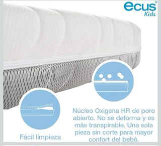 Colchón cuna bebé - Ecus Oxsi. Usado 2 días!!