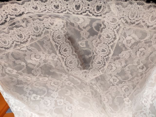 Camisón encaje blanco años 60