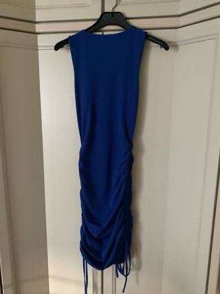 Vestido azul fruncido - verano