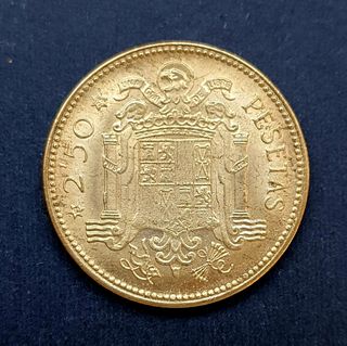 España lote 2 monedas 2,50 pesetas 1953: *54, *56,