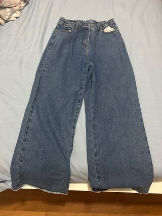 Jeans larghi blu