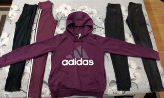 Sudadera Adidas + 4 Leggins Talla S