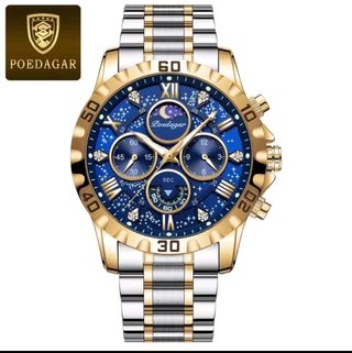Reloj poedagar - Azul y Dorado