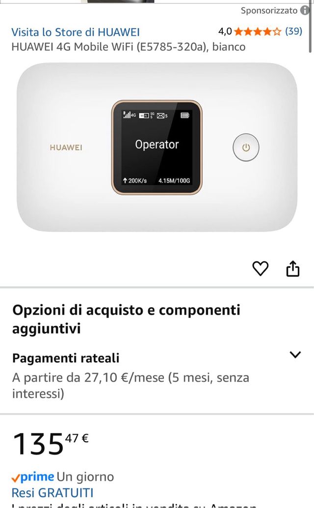 Huawei wifi portatile