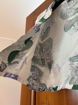 Camicia corta - serpenti - fiori