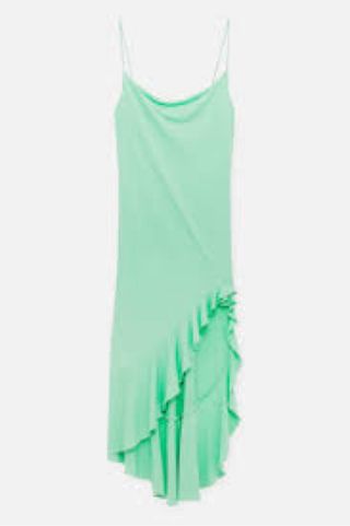 Vestido Pull&Bear verde - largo