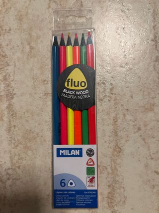Lápices Milan Fluo (6 unidades)