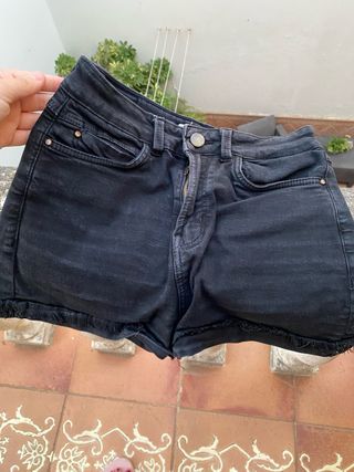 Shorts vaqueros negros