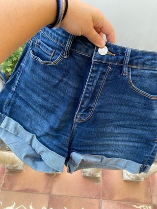 Shorts vaqueros negros