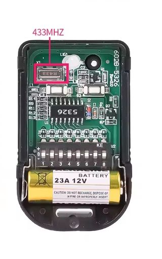 3 Control Remoto 433Mhz Garaje 2 Botones