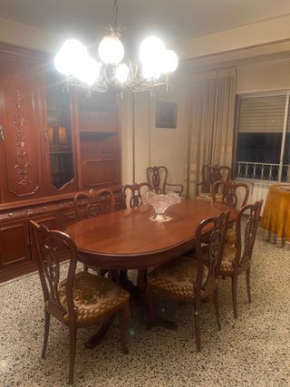 Comedor madera maciza - 6 sillas