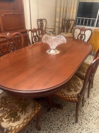 Comedor madera maciza - 6 sillas