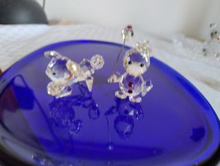 Set 2 animali Cristallo vintage