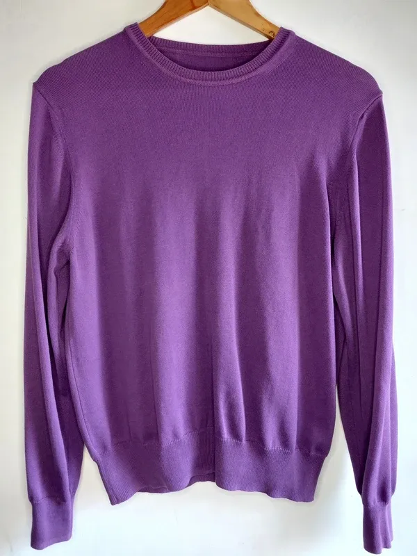 Jersey punto fino morado Sfera