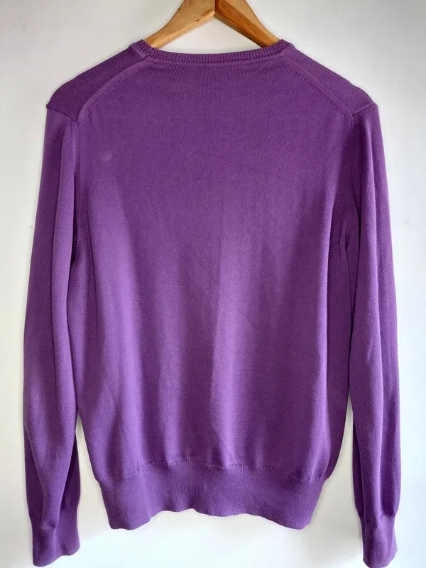 Jersey punto fino morado Sfera