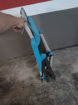 Silla Plegable Playa - Beige/Azul