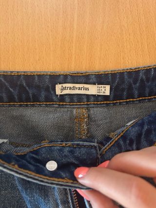 Falda vaquera Stradivarius azul