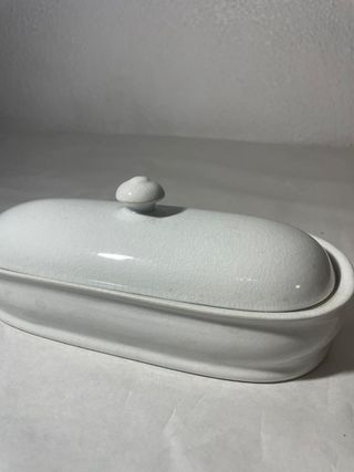 Salsera porcelana blanca