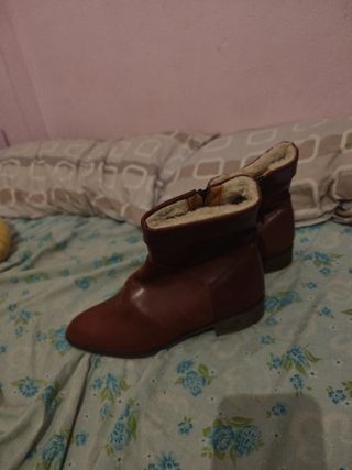 Botas Piel Marrón Retro