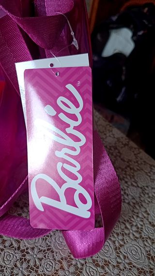 Zaino Barbie rosa glitter